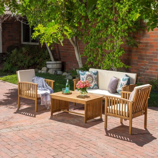 4PC Outdoor Table Garden Furniture Sets