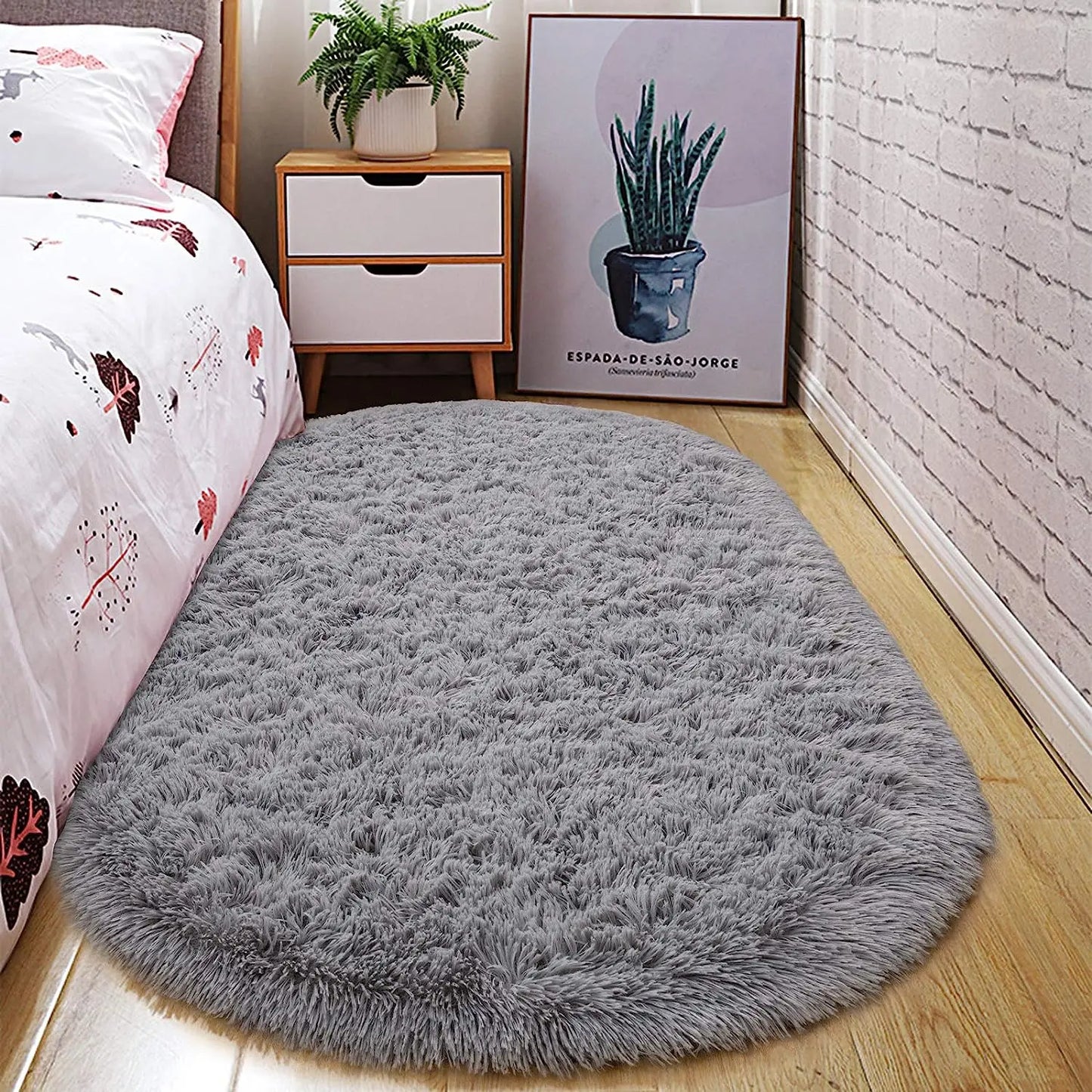 Oval Plush Ultra Soft Area Rugs