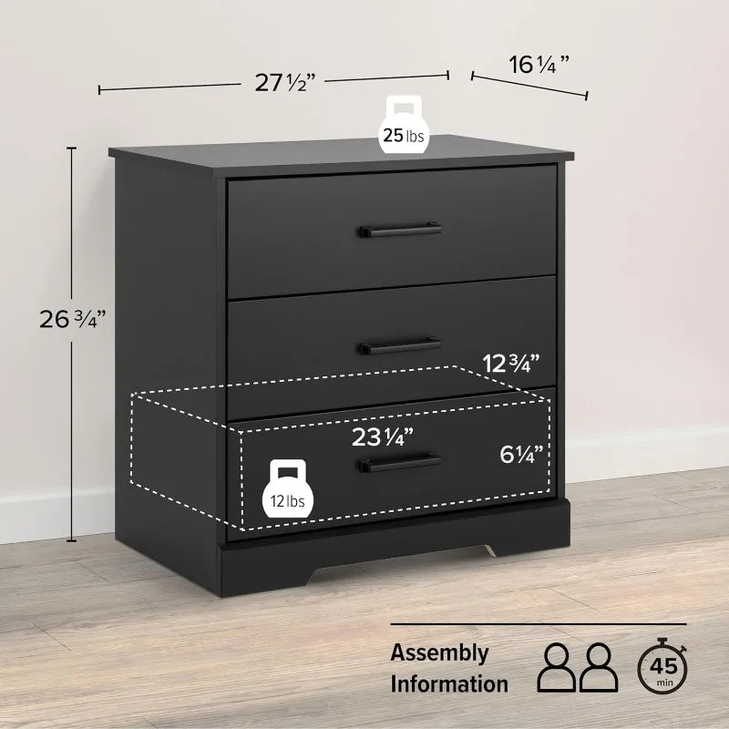 Rustic Ridge Farmhouse Bedside Nightstand Table