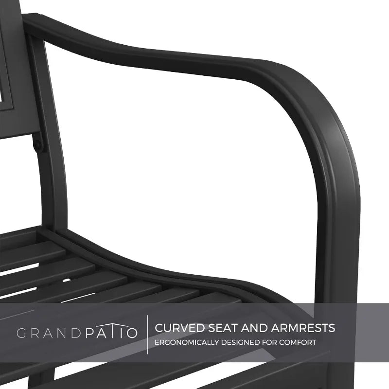 Grand Garden Bench with Anti-Rust Metal Powder Coated Frame