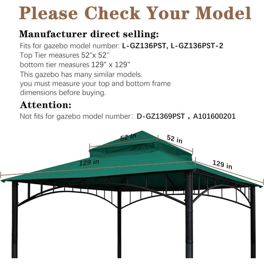 Replacement Roof for Madaga Gazebo