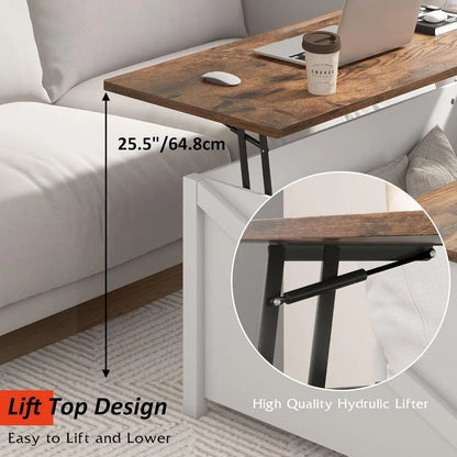 Farmhouse Lift Top Coffee Table with Storage