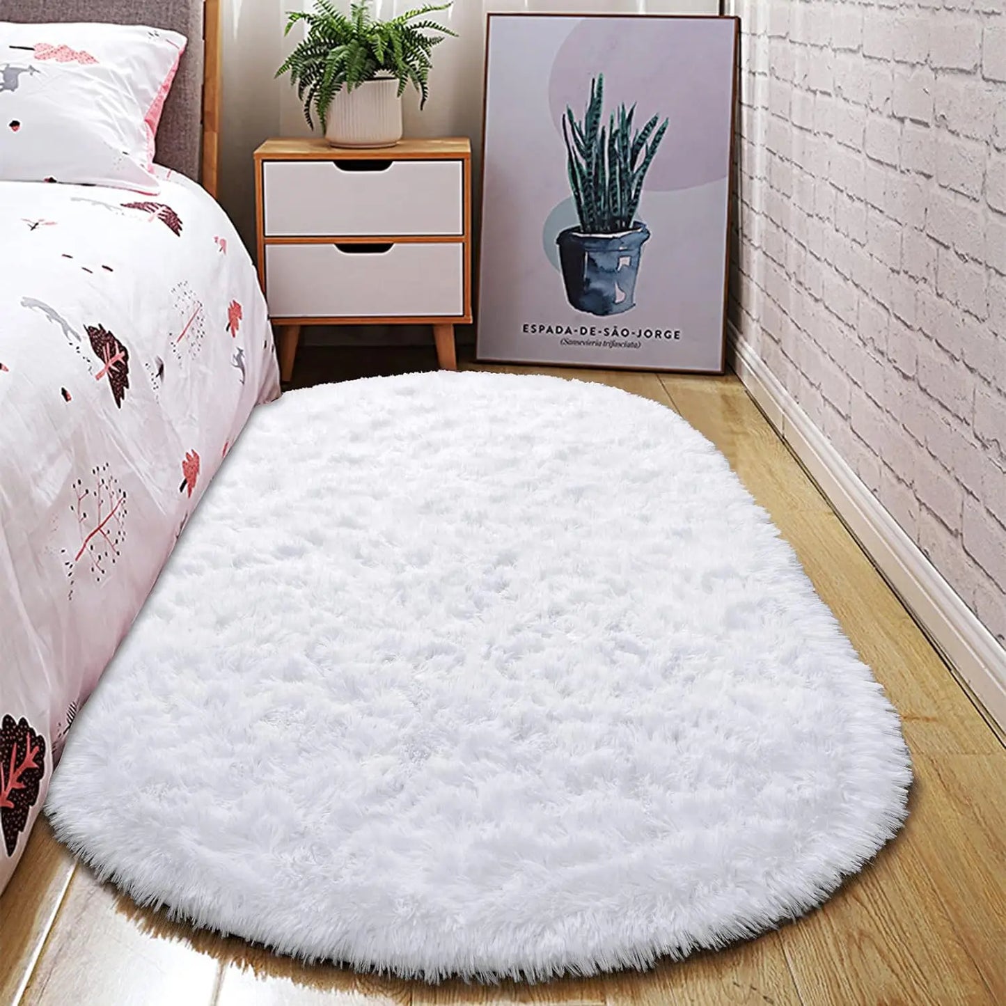 Oval Plush Ultra Soft Area Rugs