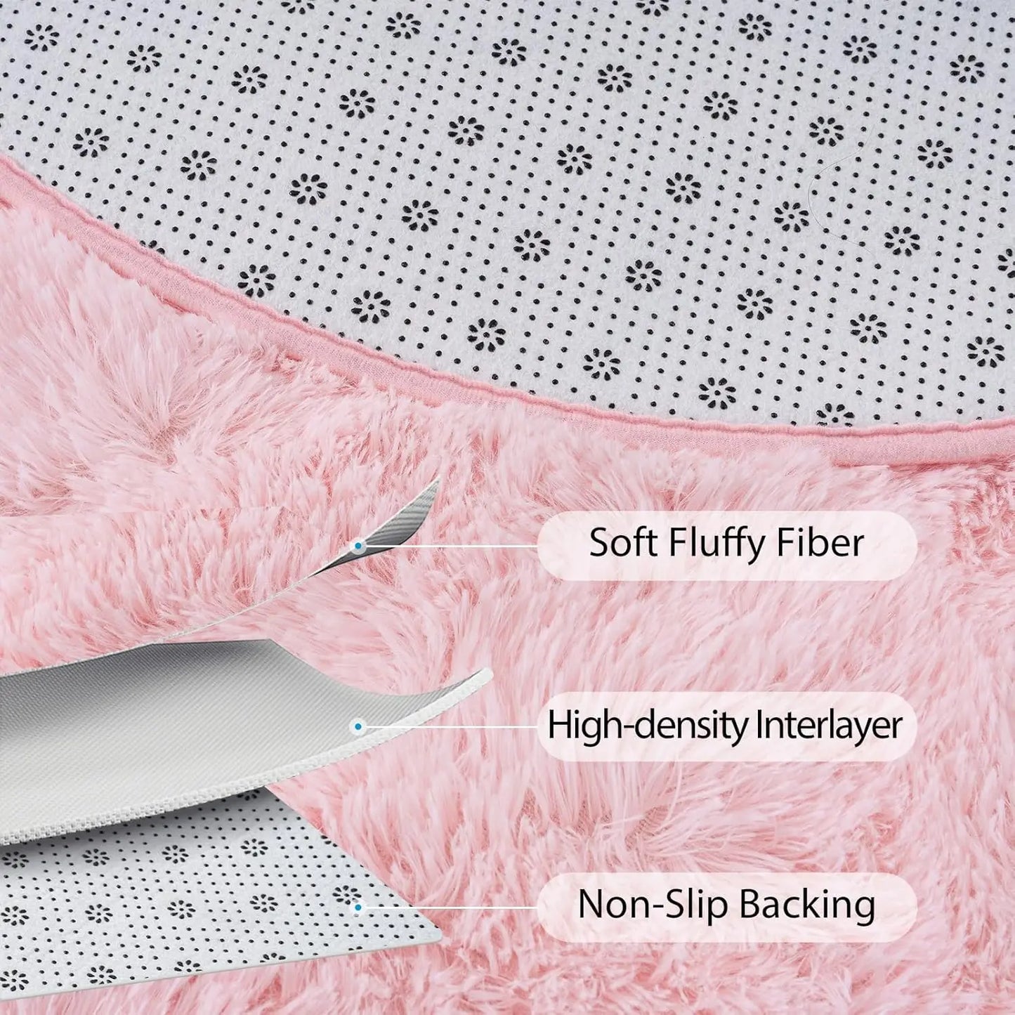Oval Plush Ultra Soft Area Rugs