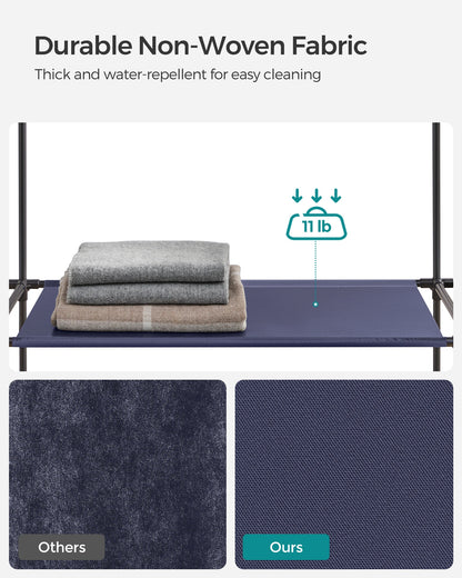 Portable Closet with Clothes Rail & Non-Woven Fabric Cover