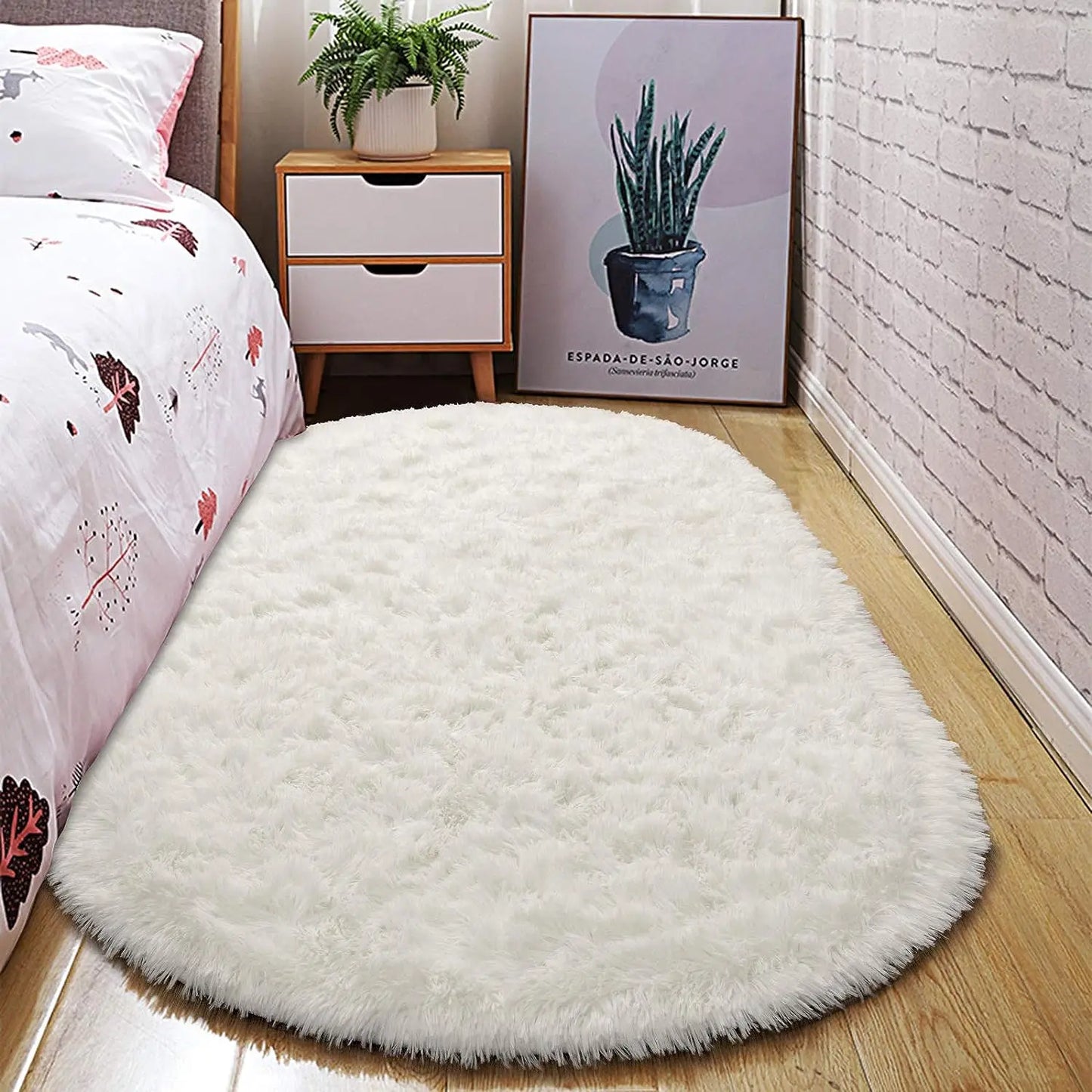 Oval Plush Ultra Soft Area Rugs