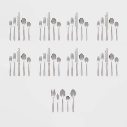 45pc Stainless Steel Silverware Set