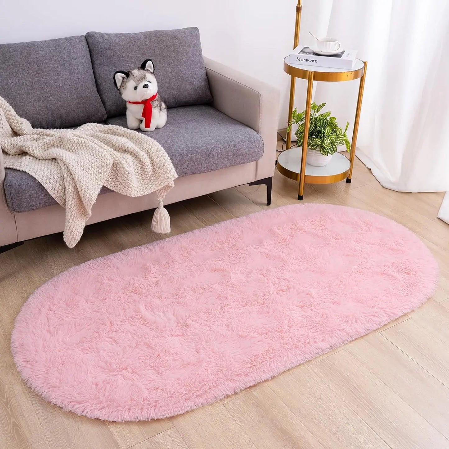 Oval Plush Ultra Soft Area Rugs