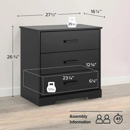 Rustic Ridge Farmhouse Bedside Nightstand Table