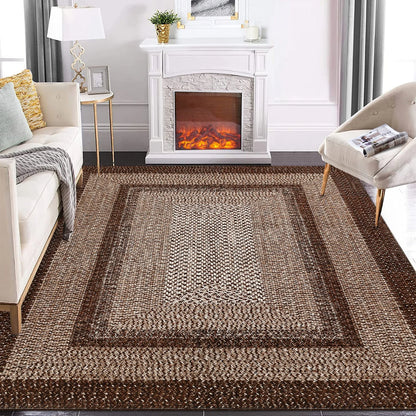 Modern Braided Washable Accent Area Rugs
