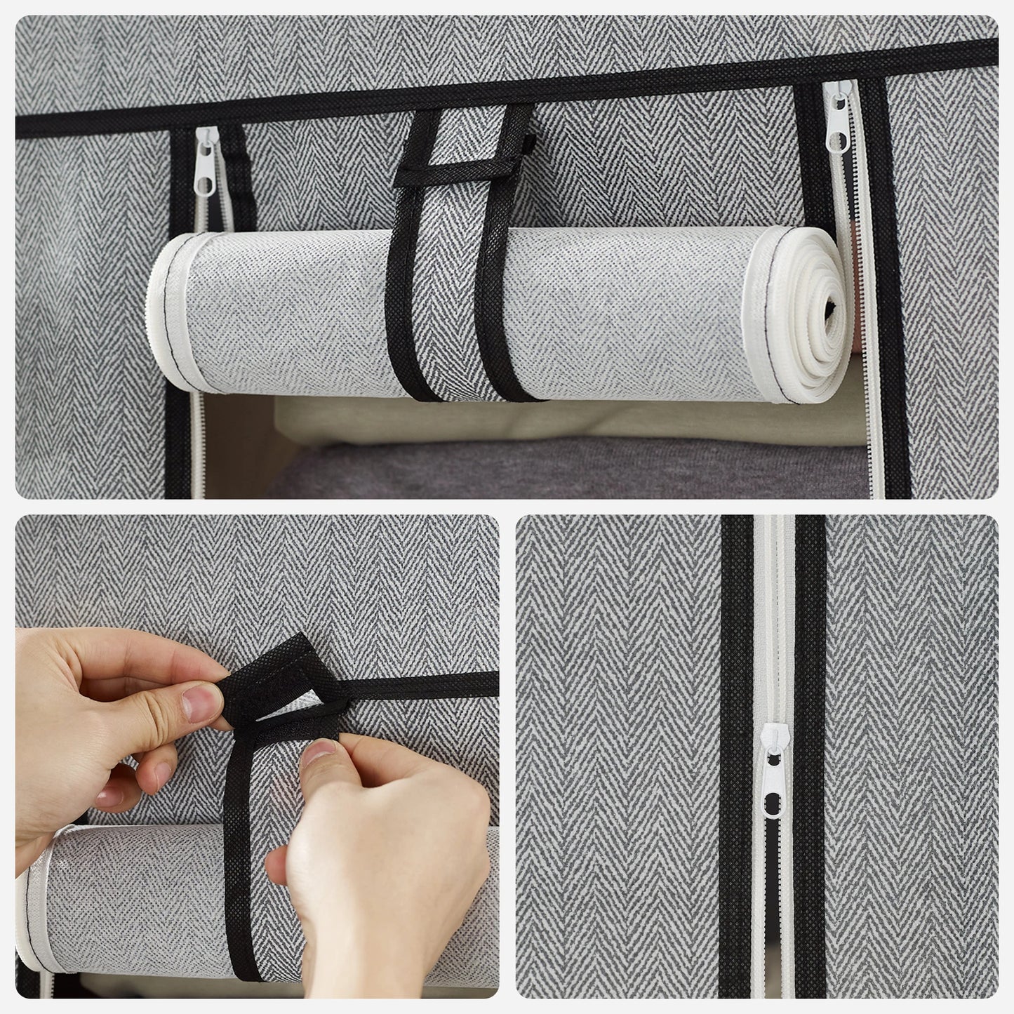 Portable Closet with Clothes Rail & Non-Woven Fabric Cover