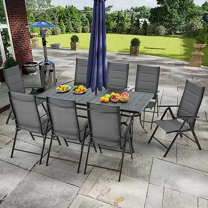 7-Piece All-Weather Rattan Patio Dining Set with 60" Wood Table Top