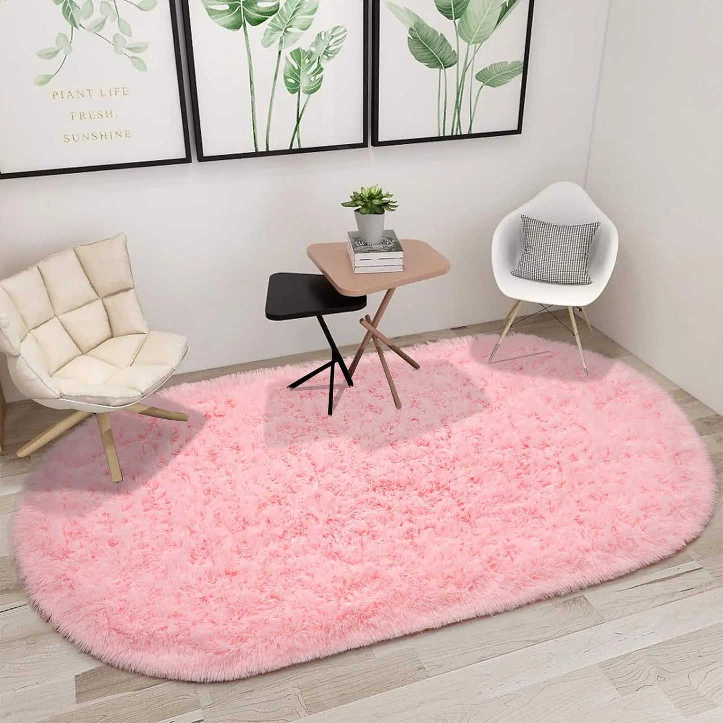 Oval Plush Ultra Soft Area Rugs