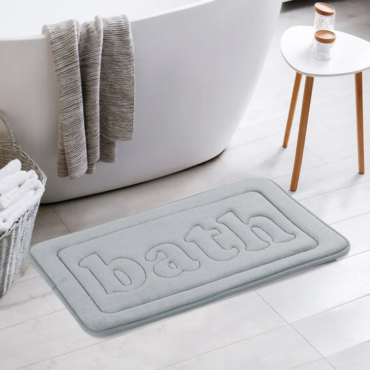 Memory Foam Absorbent Quick Dry Non Skid Bathroom Rug