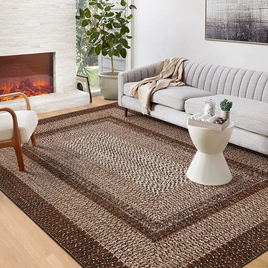 Modern Braided Washable Accent Area Rugs