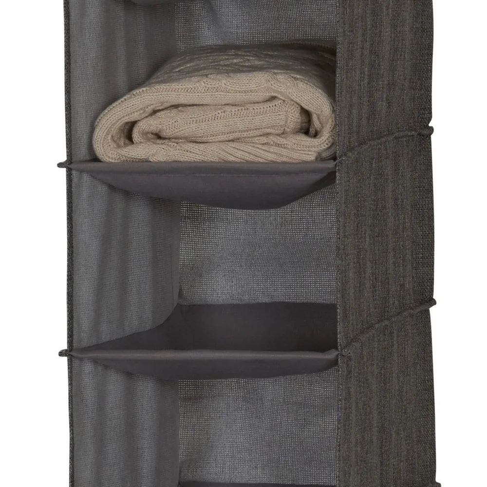 Durable Polyester Hanging Shoe Organizer with 10 Shelves